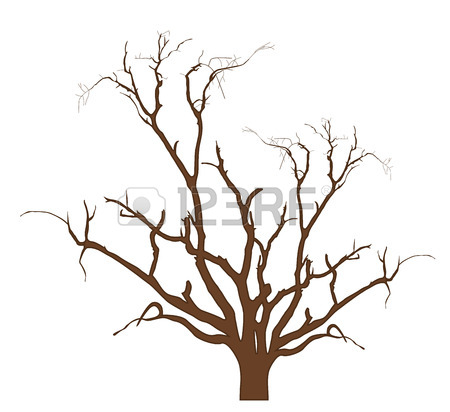 450x412 Dry Tree Black Shape Royalty Free Cliparts, Vectors, And Stock