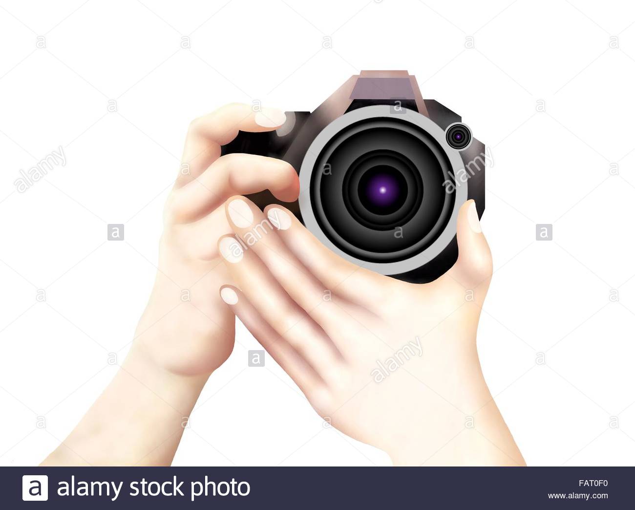 1300x1043 Hand Drawing Of Professional Photographer Taking Pictures