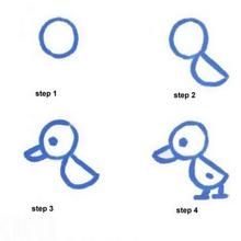 220x220 How To Draw A Cartoon Baby Duck Crafts Cartoon