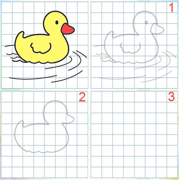 578x582 Painting For Kids. Learn To Draw A Duck How To Draw. Painting