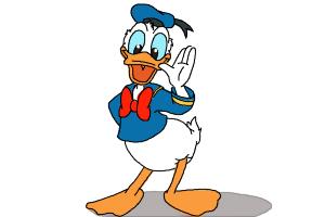 300x200 How To Draw Donald Duck