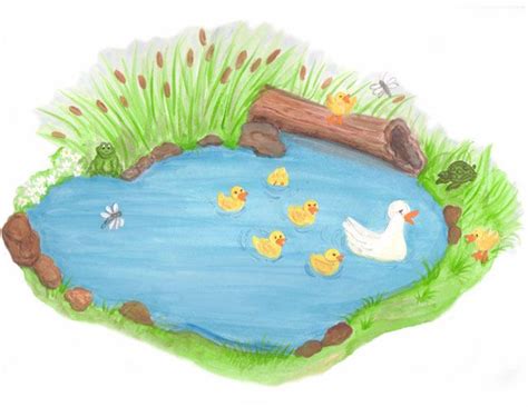 474x366 Next To A Duck Pond Cartoon