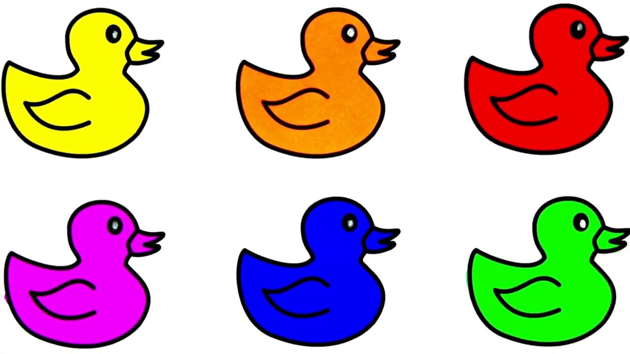 1280x720 How To Draw , Coloring Many Ducklings