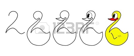 450x189 Short Course In Drawing Ducks, School And Education Stock Photo