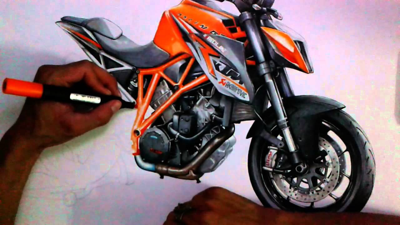 1280x720 Drawing Super Duke 1290