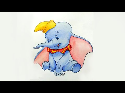 480x360 How To Draw Dumbo Disney Elephant Drawing And Painting