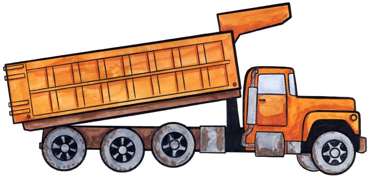 1200x579 How To Draw A Dump Truck. Stuff For Walker Dump