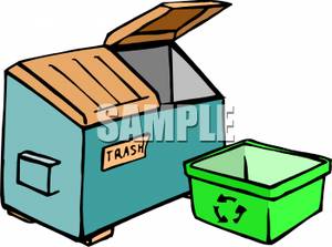 300x223 Garbage Dumpster Clipart