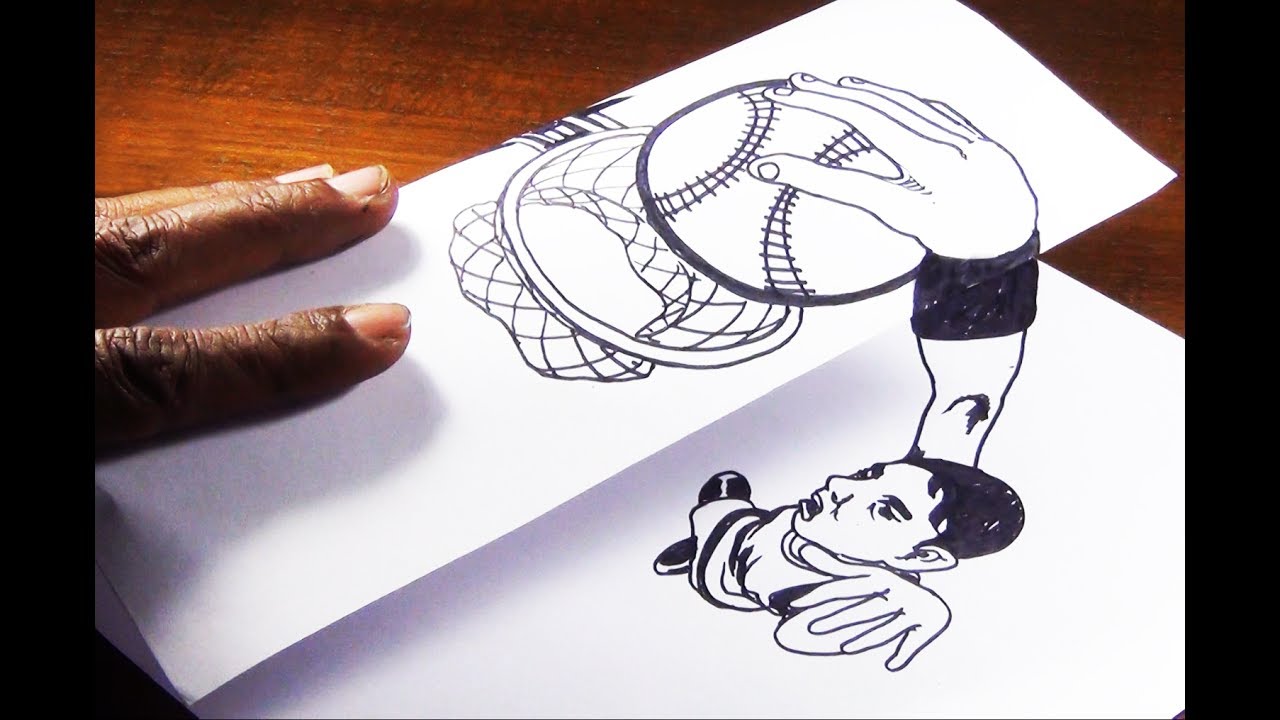 1280x720 How To Cool 3d Drawing Illusion Slam Dunk