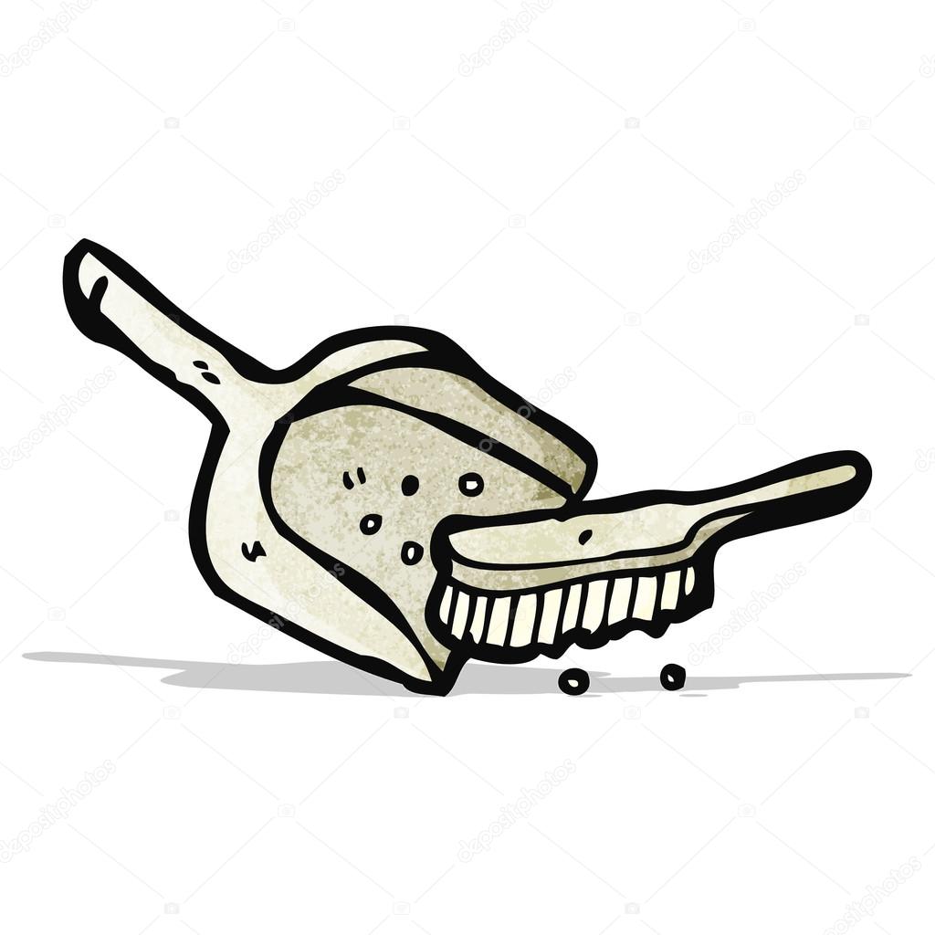 1024x1024 Dustpan And Brush Cartoon Stock Vector Lineartestpilot