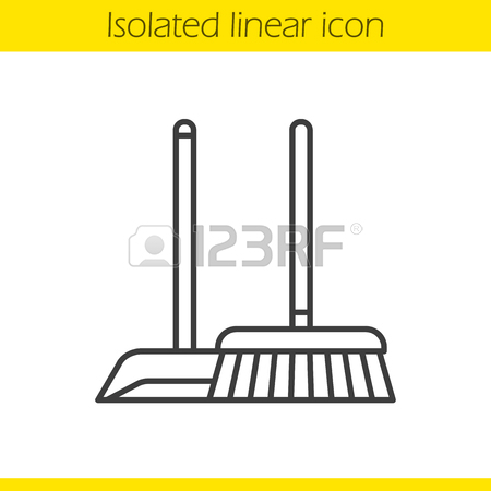 450x450 Mop Icon. Drop Shadow Silhouette Symbol. Cleaning Service
