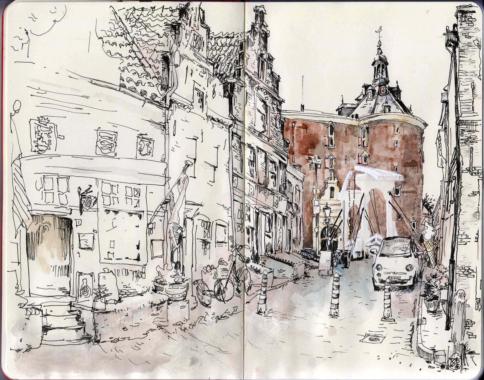 1629x1280 My Enkhuizen Ink Drawing And Inktober Commitment! Thomas Schmall