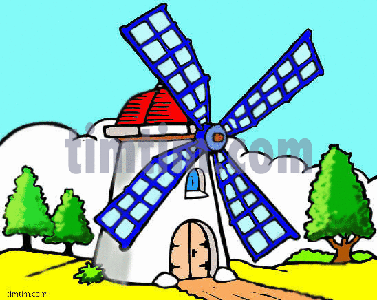 548x436 Free Drawing Of A Dutch Windmill From The Category Holidays