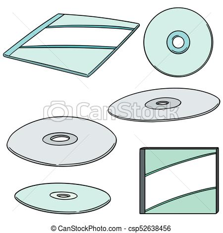 450x470 Vector Set Of Cd, Dvd Clipart Vector