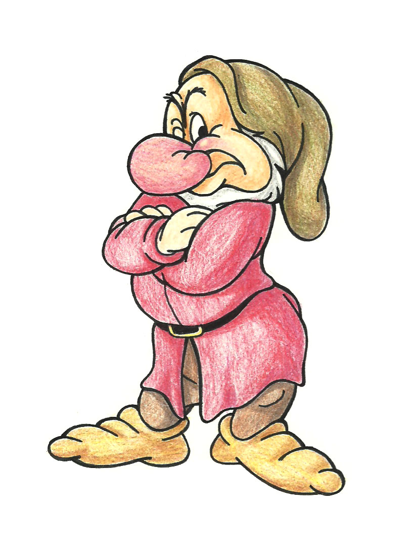 791x1076 How To Draw Grumpy From The Seven Dwarfs 8 Steps (With Pictures)