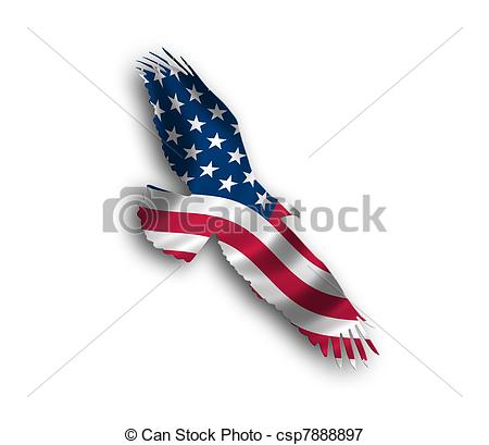 450x409 American Flag Eagle Illustrations And Clip Art. 2,467 American