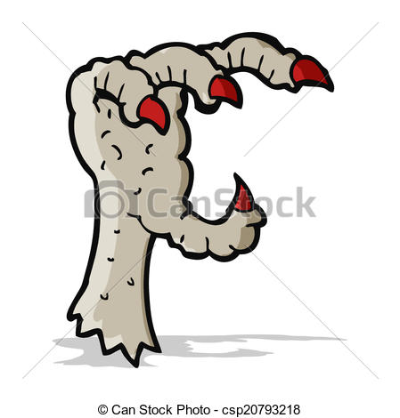 449x470 Cartoon Eagle Claw Vector Clip Art