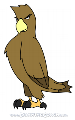 250x399 How To Draw A Cartoon Hawk