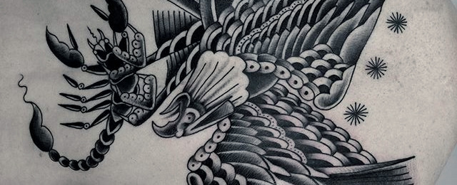 640x260 50 Eagle Back Tattoo Designs For Men