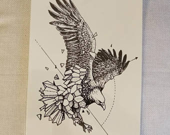 340x270 Eagle Tattoo Etsy
