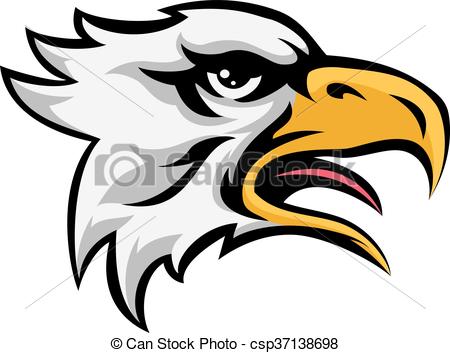 450x353 Graphic Head Of A Bald Eagle Mascot Vector Illustration Vector