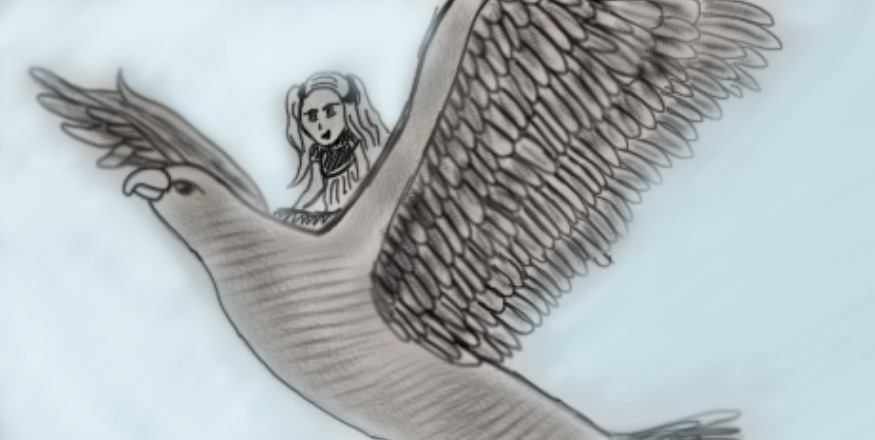 875x440 Girl Eagles Wings By Mmpanime