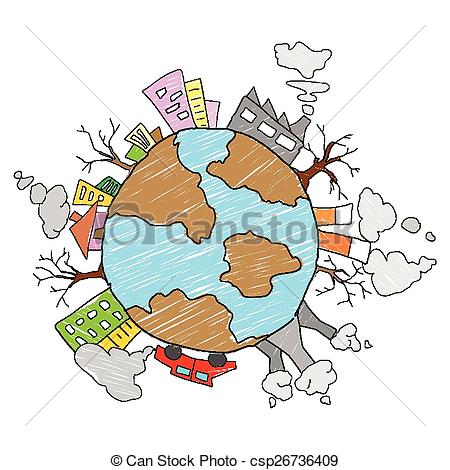 450x470 Illustration Of Save Earth Concept For Earth Day Vector Clipart