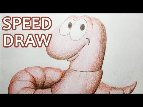 480x360 Cartoon Earthworm Drawing