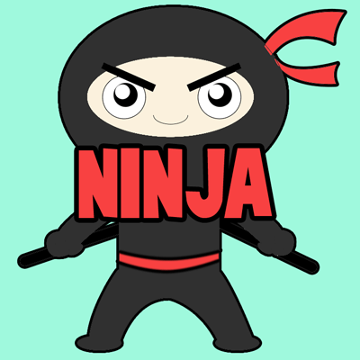 400x400 How To Draw Cartoon Ninja Boy East Step By Step Drawing Tutorial
