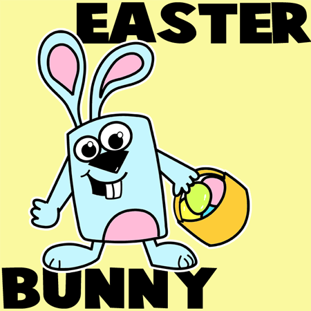 450x450 How To Draw The Easter Bunny With Simple And Easy Step By Step