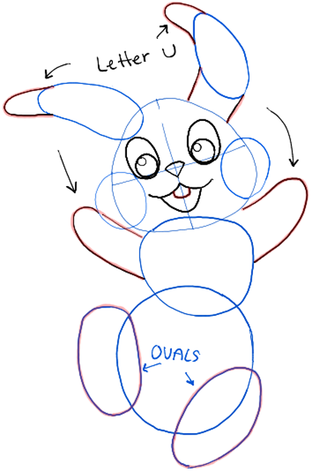 450x680 How To Draw The Easter Bunny Step By Step Drawing Tutorial