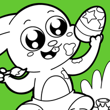 220x220 Easter Bunny Coloring Pages
