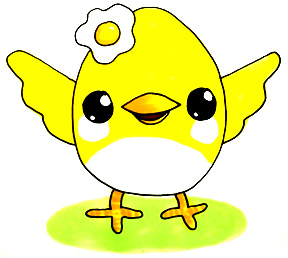 288x258 How To Draw A Cute Chick Kawaii Shoo Rayner Author