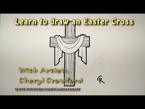480x360 How To Draw A Cross With Angel Wings