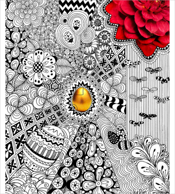 585x648 The Golden Egg Print Easter Drawingseaster Drawings