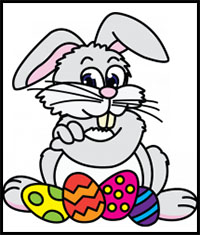 200x235 How Draw Bunny Rabbits Drawing Tutorials Amp Drawing Amp How