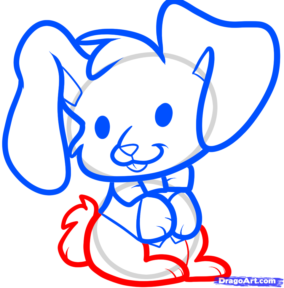 958x972 Simple Easter Bunny Drawing How To Draw An Easter Bunny For Kids