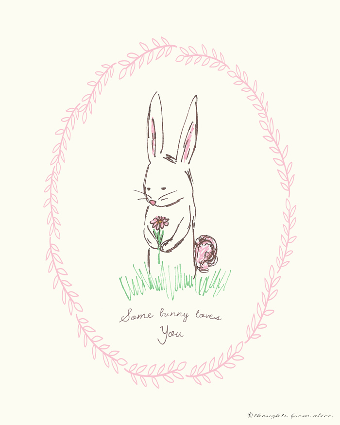 700x875 Spring Easter Bunny Free Printable