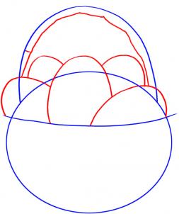 253x302 How To Draw An Easter Egg Basket Step 2 Easter