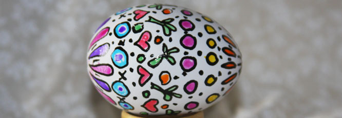 666x230 Gel Pen Easter Eggs