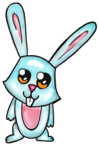 326x482 How To Draw A Cartoon Bunny Rabbit With Easy Step By Step Drawing