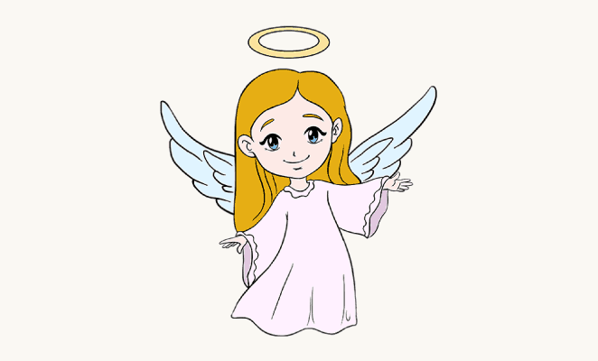 662x400 Gallery How To Draw An Angel Easy,