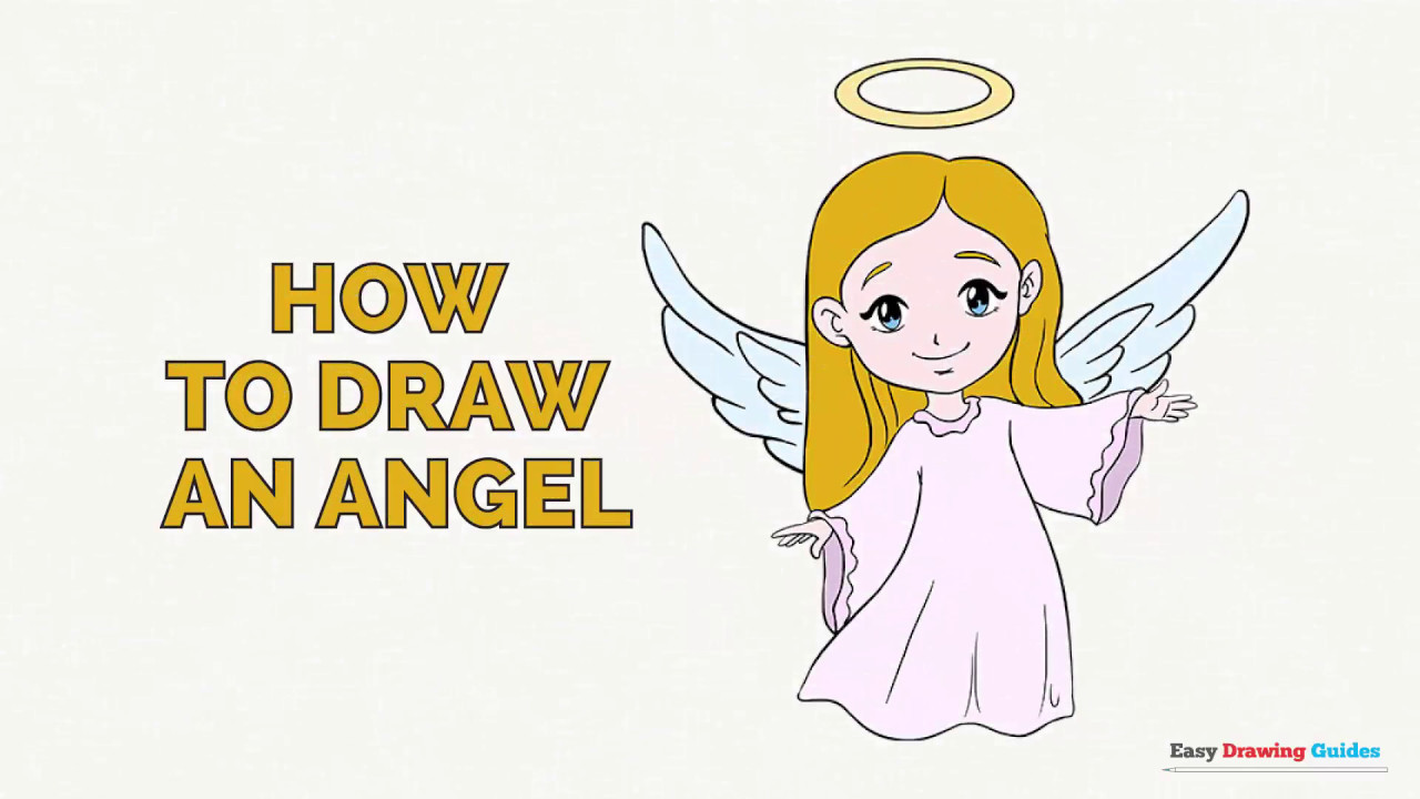 1280x720 How To Draw An Angel In A Few Easy Steps Drawing Tutorial