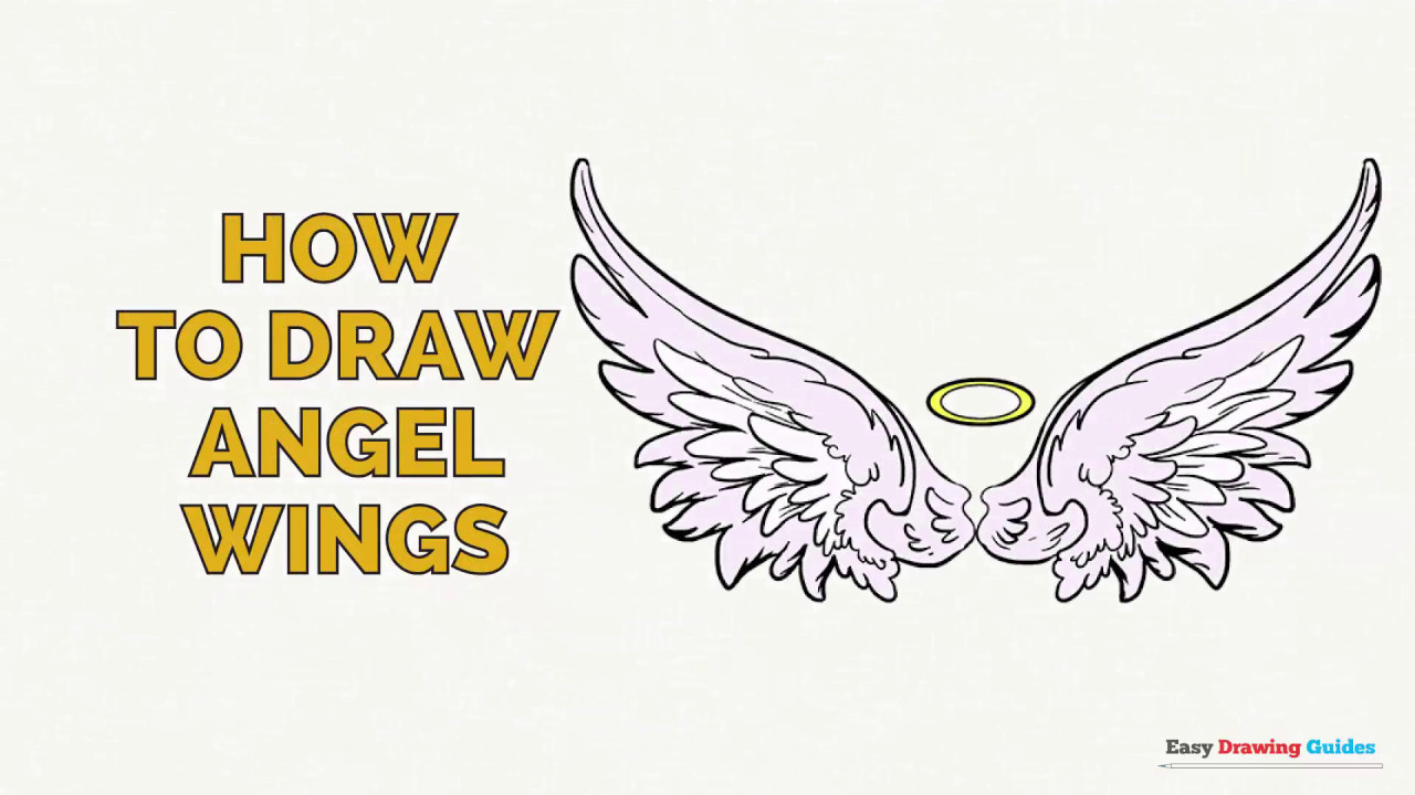 1280x720 How To Draw Angel Wings In A Few Easy Steps Drawing Tutorial