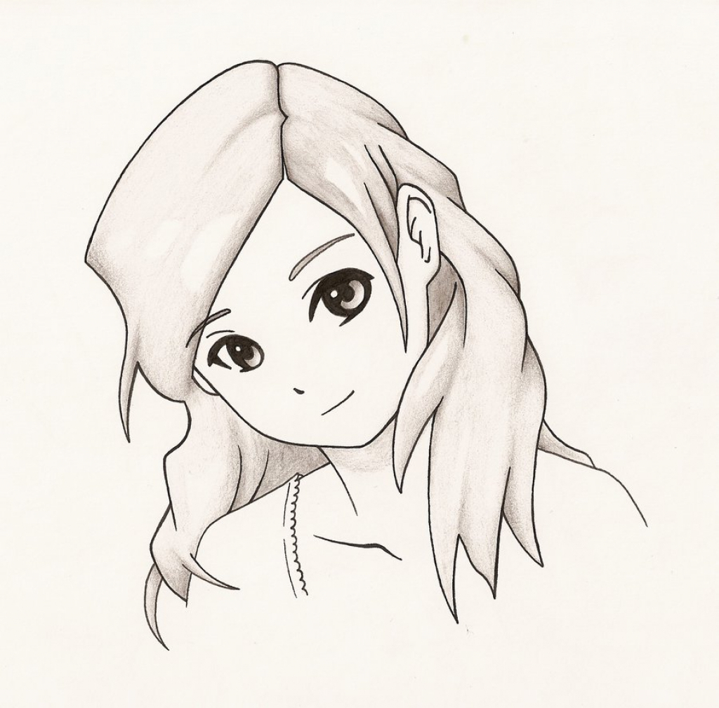 Easy Anime Girl Drawing at GetDrawings | Free download - etcconseil