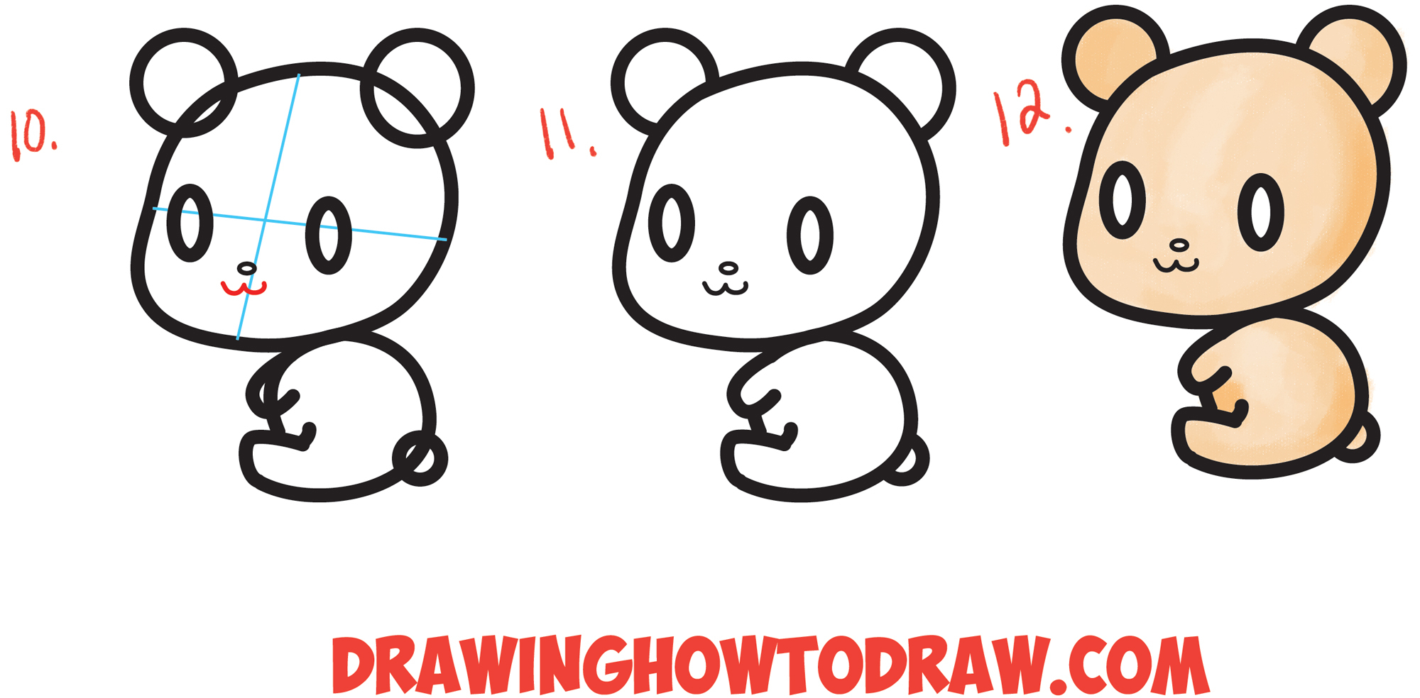 2000x984 Easy Bear Drawing