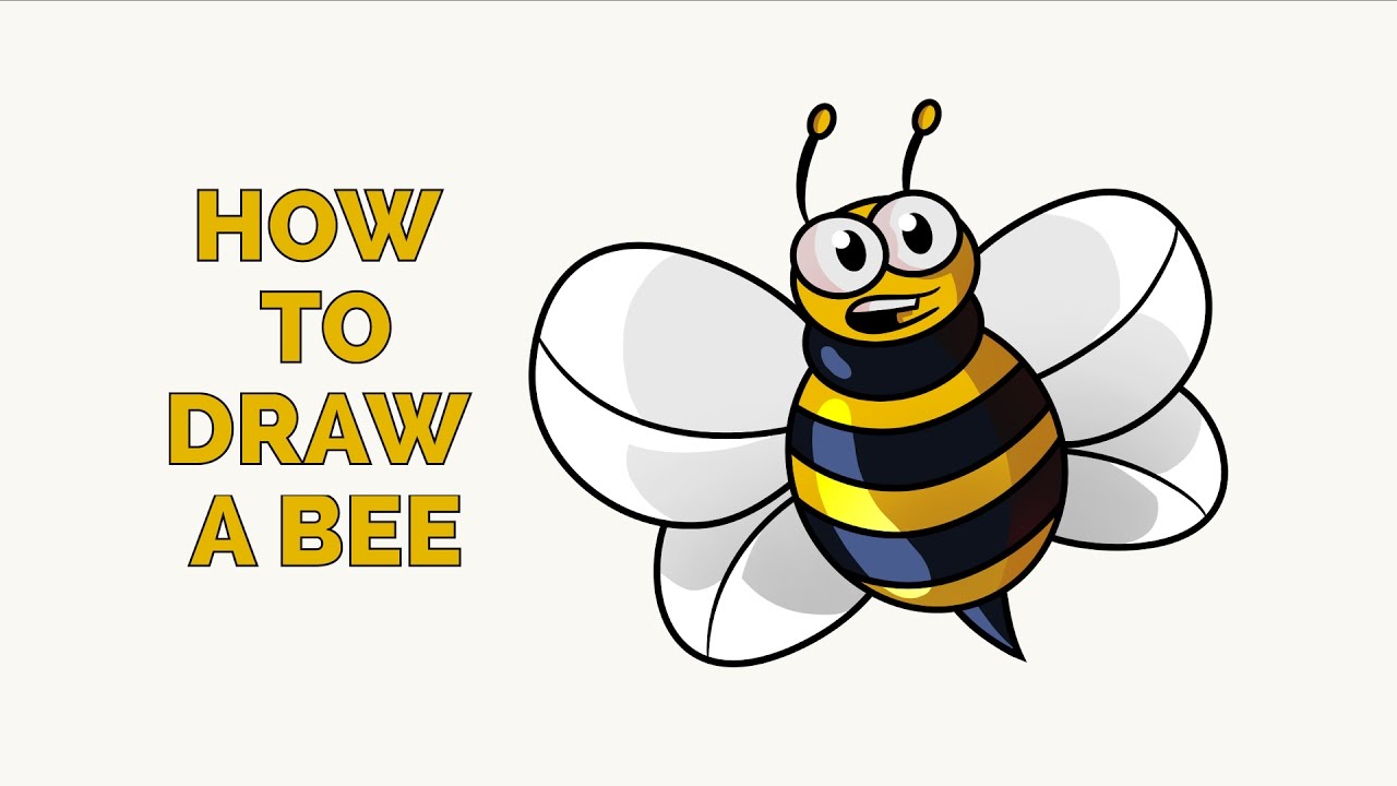 1280x720 How To Draw A Cartoon Bee