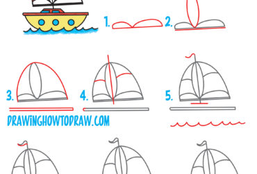 370x250 Fishing Boat Drawing Easy
