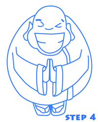 200x250 Buddha Drawing Step By Step