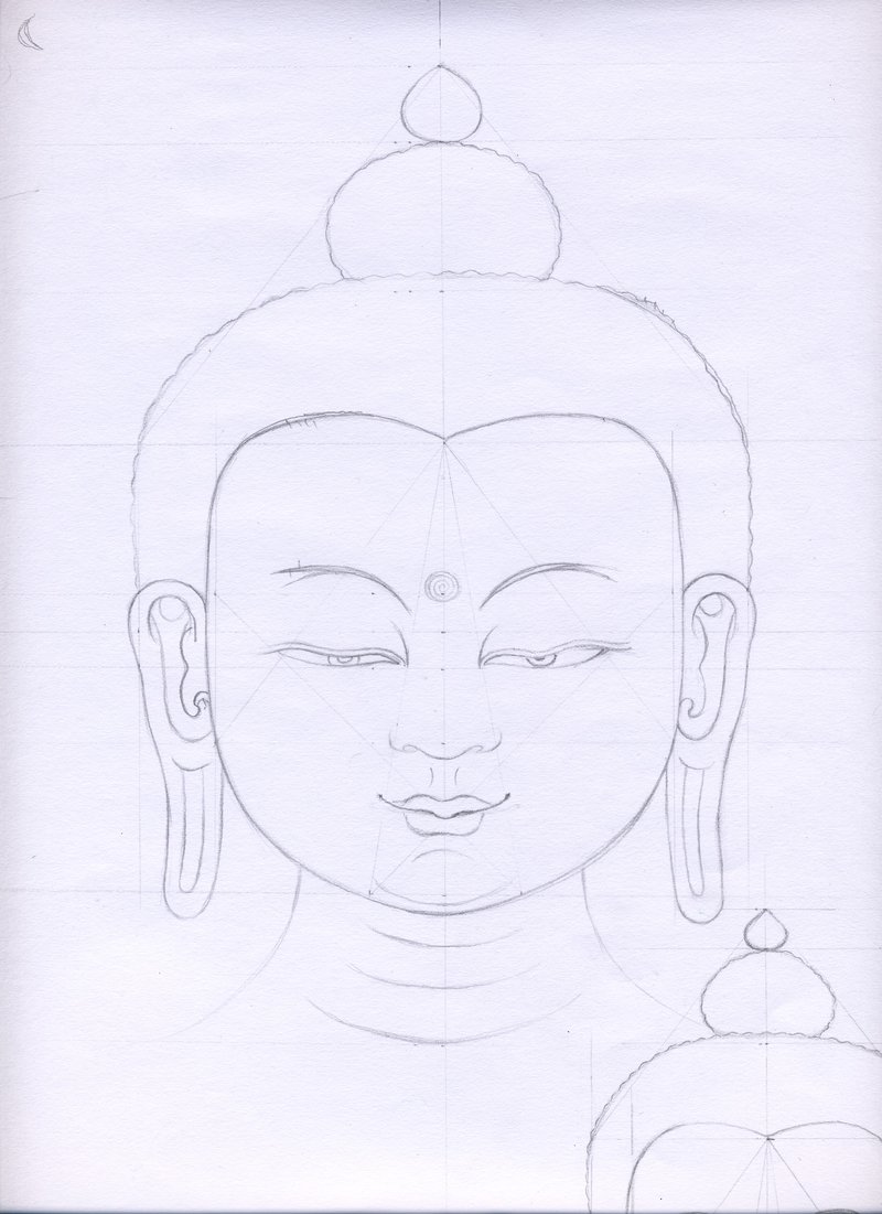 800x1101 Buddha Face By Shadowmydog